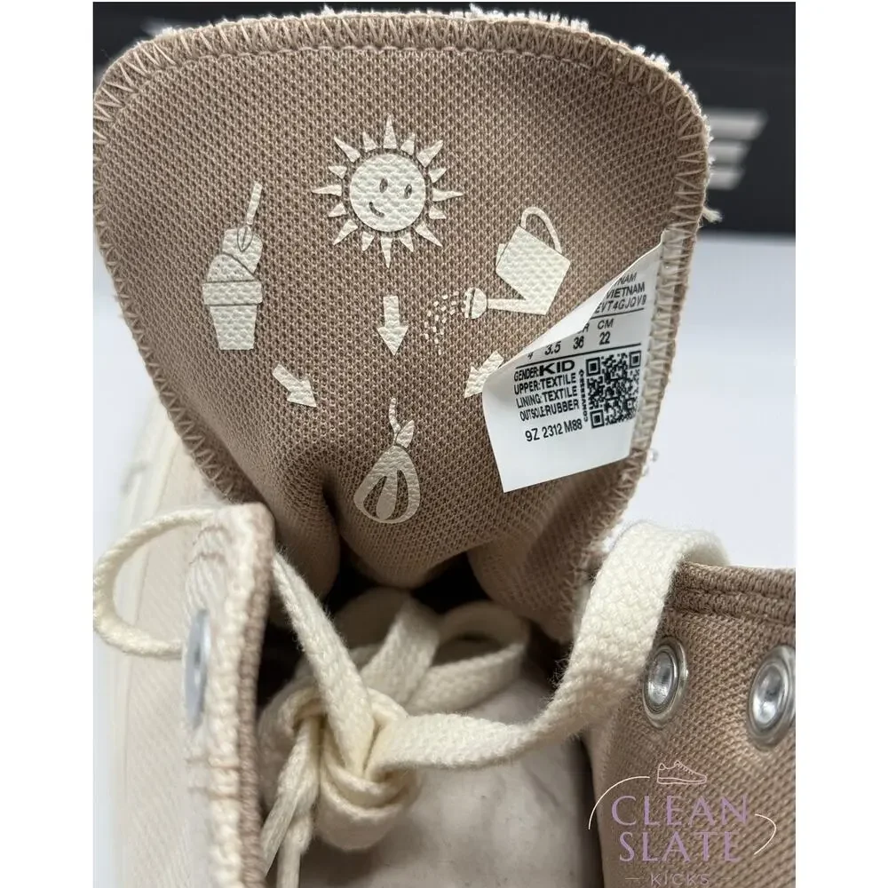 Converse Chuck Taylor All Star Hi Egret Nutty Granola, Kids 4